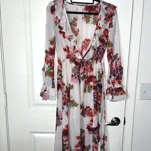 Floral Print Maxi Dress